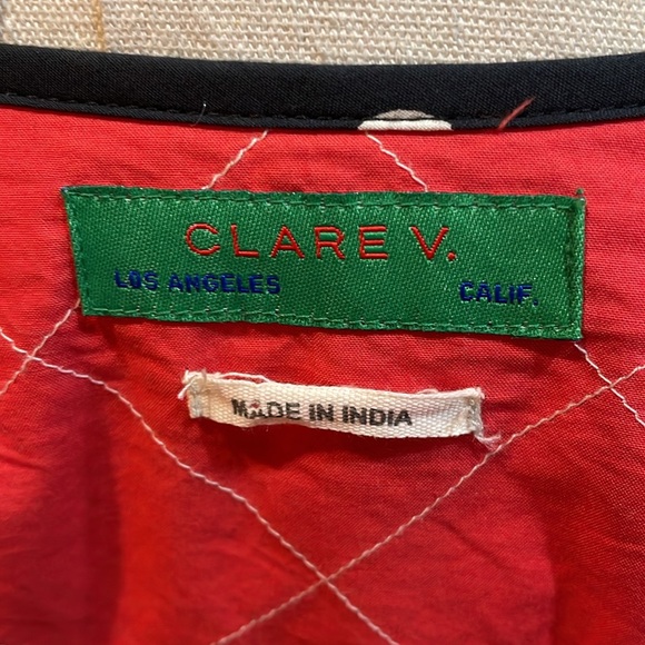 CLARE V. Petit Reversible Puff Polka Dot/ Solid/Jacket in size M/L - Picture 14 of 16